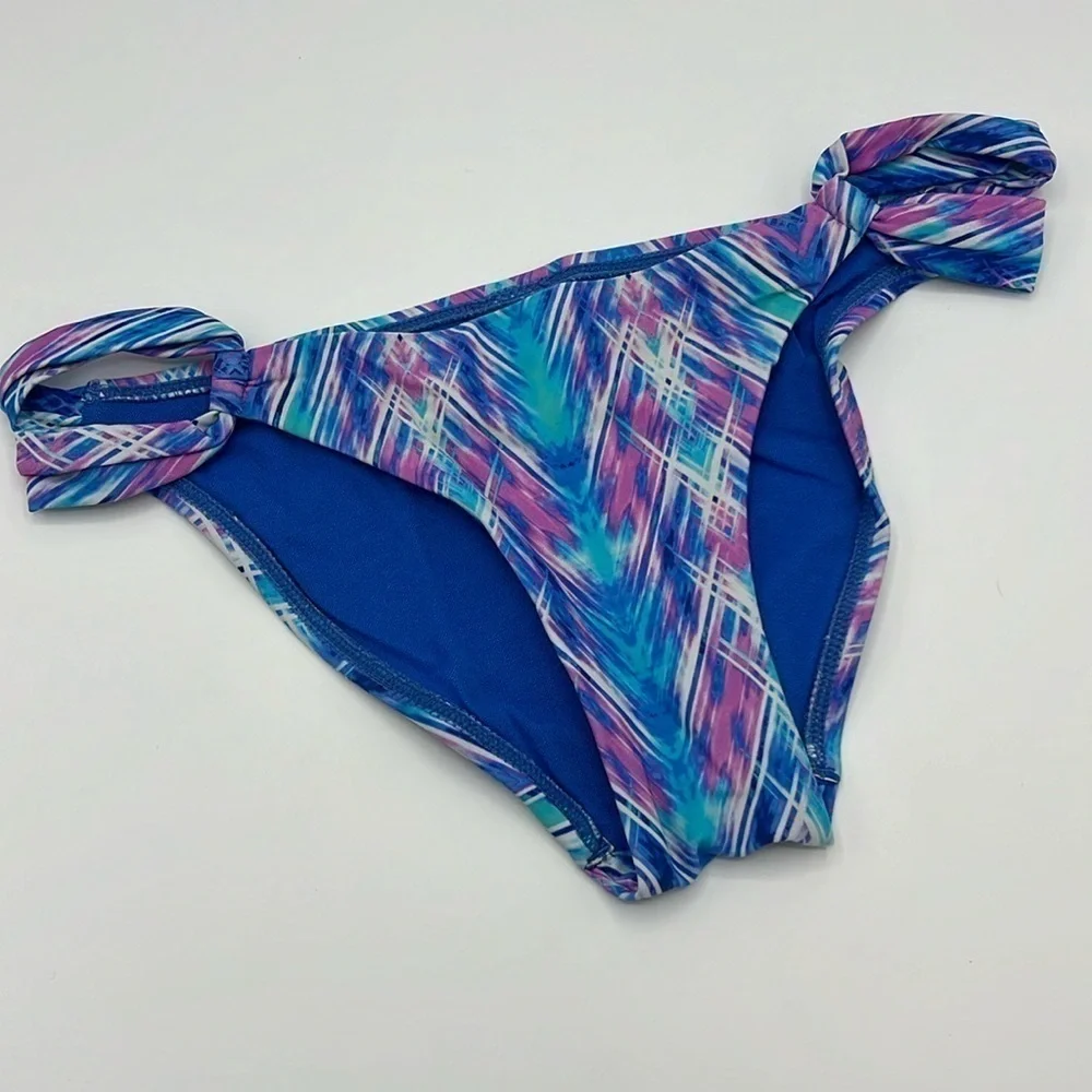 SWIM SYSTEMS PINK & BLUE BIKINI BOTTOM MEDIUM STYLE A203